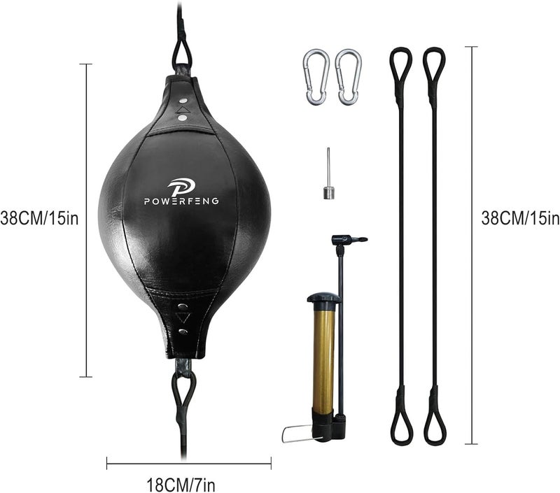 powerfeng Double End Boxing Speed Bag: Speed Bags for Boxing Reaction Agilit & Hand Eye Coordination Training - Boxing Reflex Ball for Home Gym - Image 2